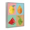 Stupell Industries Modern Pop Fruits Abstract Framed Giclee Wall Art Design by Carol Robinson
